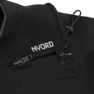 2025 Nyord Mens Furno 3/2mm Chest Zip GBS Wetsuit N04AA00011 - Black